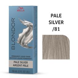 Blondor Permanent Liquid Hair Toner /81 Pale Silver