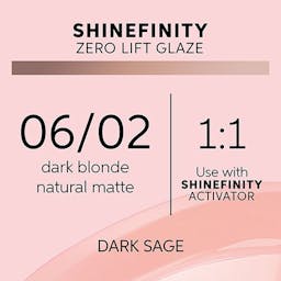 Shinefinity Zero Lift Glaze 06/02 Dark Blonde Natural Matte (Dark Sage)