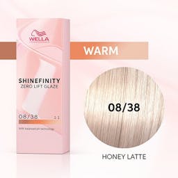 Shinefinity Zero Lift Glaze 08/38 Light Blonde Gold Pearl (Honey Latte)