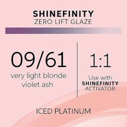 Shinefinity Zero Lift Glaze 09/61 Very Light Blonde Violet Ash (Iced Platinum)