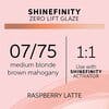 Shinefinity Zero Lift Glaze 07/75 Medium Blonde Brown Mahogany (Raspberry Latte)